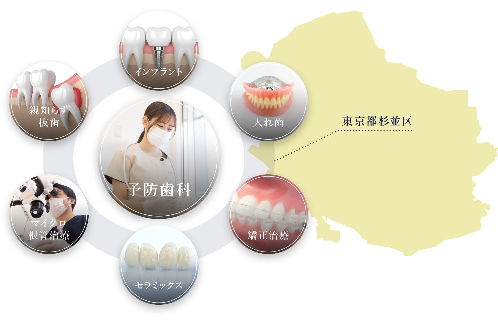 杉並区の予防歯科中心の歯医者